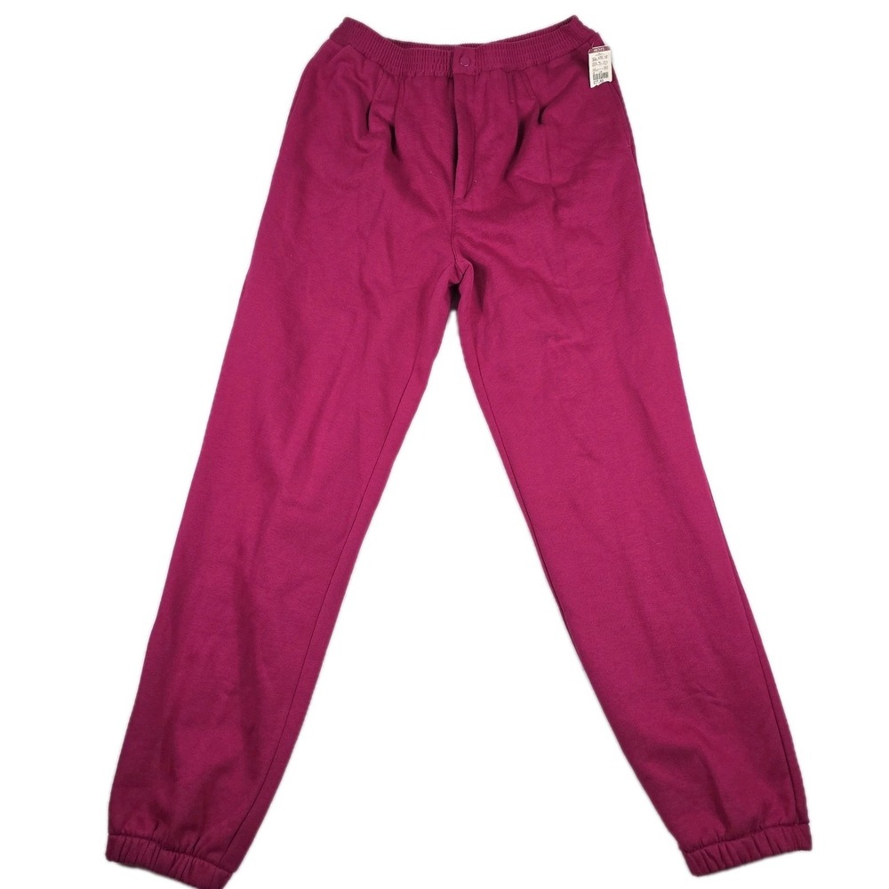 Vintage Claybrooke Sport Women Large Pink Sweatpants 1980s NWT 6023
